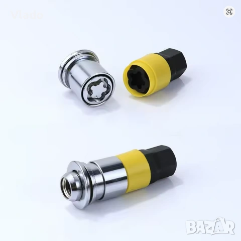 Секретни гайки за гуми с резервен ключ, снимка 5 - Аксесоари и консумативи - 53917227