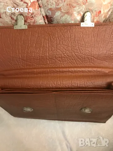 ретро кожена мъжка чанта, снимка 4 - Антикварни и старинни предмети - 47569261