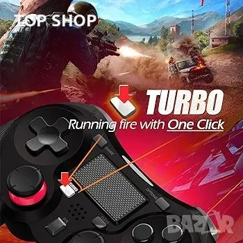 Контролер Terios за PS4, съвместим с PS4/Pro/Slim, контролер Play-Station4, снимка 2 - Аксесоари - 48712037