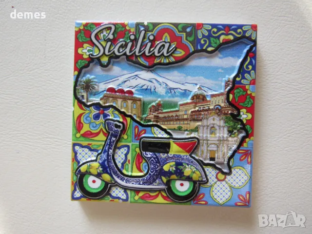 Магнит от Сицилия, Италия, снимка 4 - Колекции - 48072524