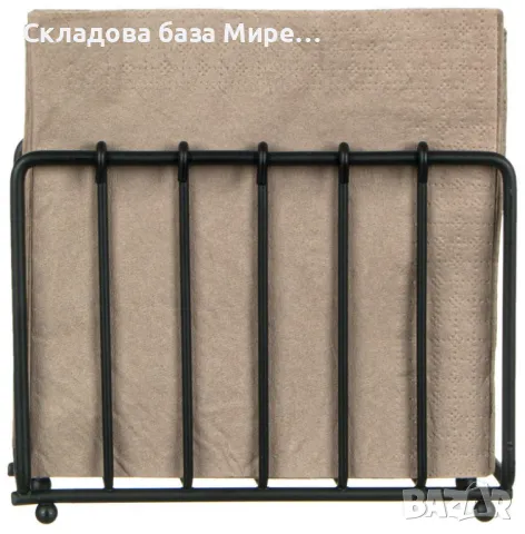 Метален салфетник, 13x4.5x10 сантиметра, снимка 1