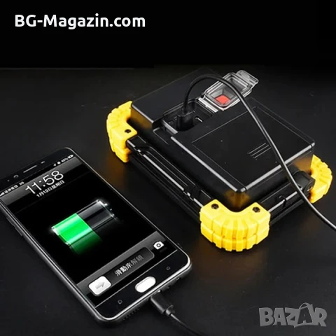 Мощна акумулаторна преносима къмпинг лампа осветление LED фенер за лов риболов палатка туризъм силна, снимка 3 - Къмпинг осветление - 51016984