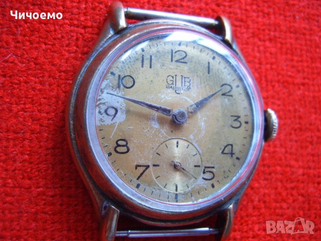 GUB Glashutte cal.60 Стари мъжки ръчни часовници, снимка 9 - Антикварни и старинни предмети - 36646878