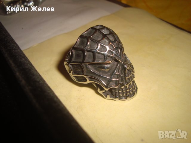 СПАЙДЪР - ЧУДОВИЩЕ СТОМАНЕН НЕРЪЖДАЕМ ПРЪСТЕН ХЕВИ МЕТЪЛ НОВ 25025, снимка 4 - Пръстени - 34528803