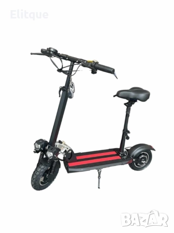 Супер бързият електрически  сгъваем скутер в черно с червено, снимка 9 - Друга електроника - 52854132