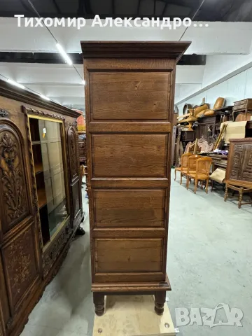 Уникален шкаф от дъбов масив, снимка 7 - Шкафове - 48095638