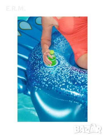 Надуваем дюшек паун за басейн море Bestway Pretty Peacock, 1.98 м x 1.64 м, снимка 4 - Надуваеми играчки - 42022447
