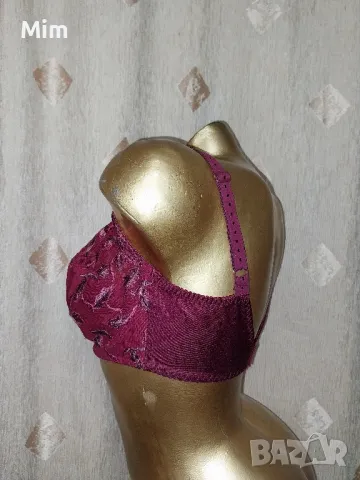 Prima Donna 75 F Сутиен бордо с богата бродерия , снимка 3 - Бельо - 47360167