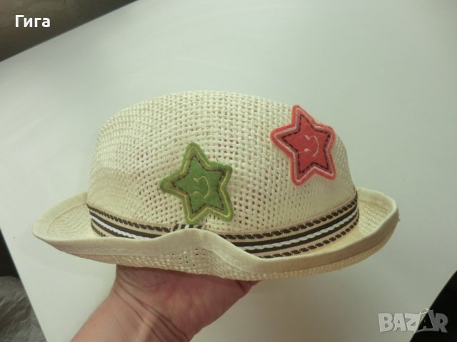 Сламена шапка, снимка 2 - Шапки, шалове и ръкавици - 37202713