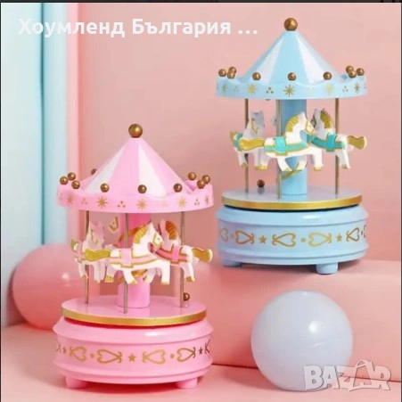 Музикална въртележка с кончета, снимка 2 - Музикални играчки - 54312412