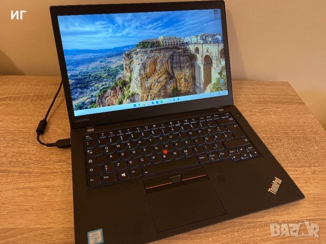 ПРОМО Lenovo Thinkpad T470s Intel Core i5/8GB DDR4/nVME/4G/Bluetooth/Type C/Windows 11 Pro/пръстов о