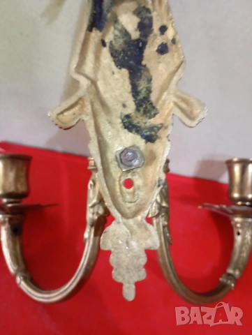 Свещник за стена в стил Наполеон, снимка 6 - Антикварни и старинни предмети - 54041668