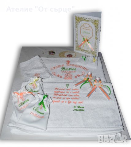 Комплекти за Кръщене, снимка 4 - Хавлиени кърпи - 29845552