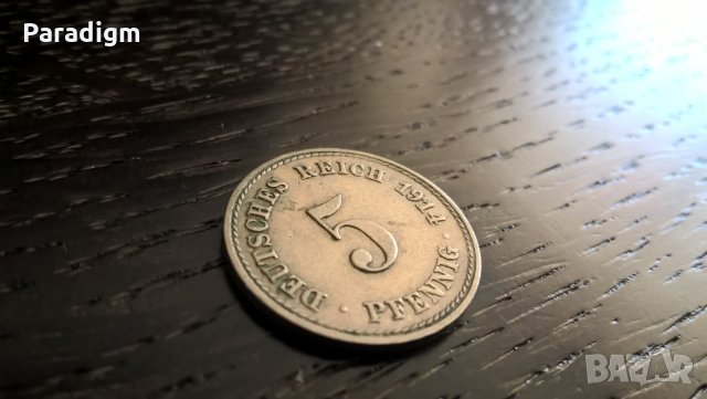 Райх монета - Германия - 5 пфенига | 1914г.; серия A