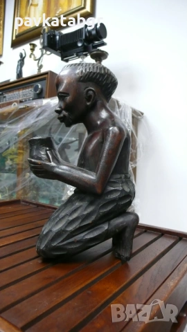 Африканска фигура, снимка 2 - Статуетки - 53069790