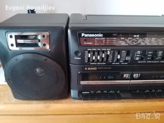 Двукасетъчен Panasonic- отличен , снимка 3 - Радиокасетофони, транзистори - 55768171