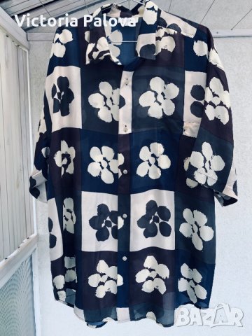 Огромна риза(туника),коприна, снимка 3 - Ризи - 29198607