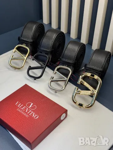 колани от ествествена кожа в кутия valentino garavani 4см