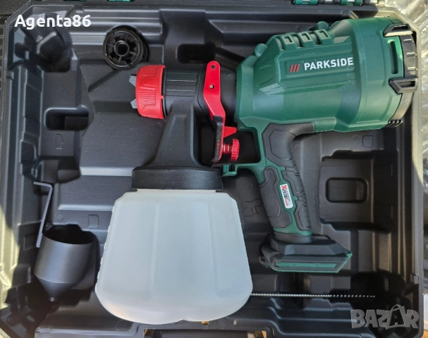 Акумулаторен пистолет за боядисване Parkside , снимка 6 - Други инструменти - 52321870