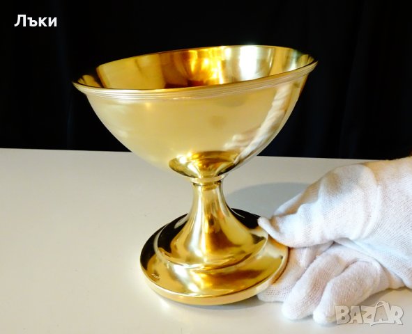 Бронзов бокал,чаша за вино 400 мл.,маркиран. 