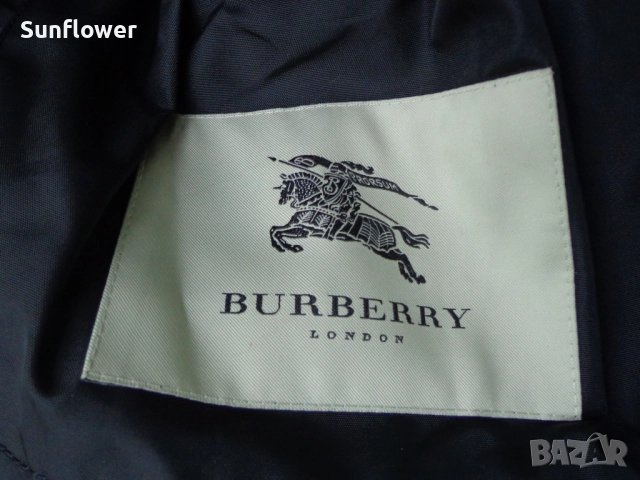 Оригинално мъжко черно дълго яке с качулка Burberry London , снимка 13 - Якета - 51720819