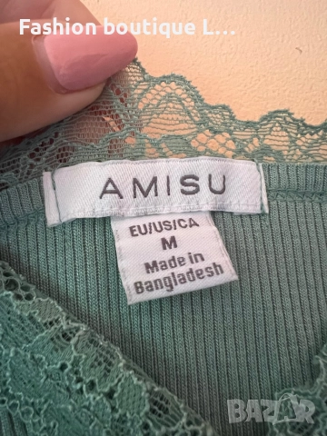 Уникален дамски потник с дантела и къдрички и регулиращи се презрамки М размер 👗, снимка 7 - Потници - 51795982