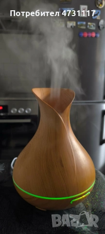 550мл Арома ултразвуков дифузер за етерични масла овлажнител за въздух, снимка 3 - Овлажнители и пречистватели за въздух - 53978190