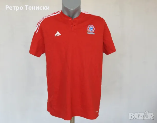 Тениска bayern — Тренировъчен adidas — Мъже размер L Червено