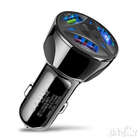 USB зарядно за кола с 3 порта, снимка 3 - Аксесоари и консумативи - 55863794