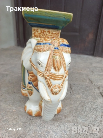 ПОРЦЕЛАНОВ СЛОН, снимка 6 - Антикварни и старинни предмети - 52184867