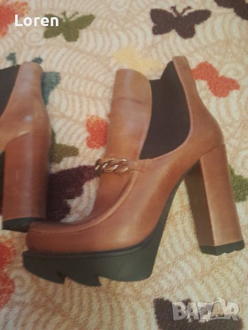 Дамски италиянски кафеви боти , снимка 2 - Дамски боти - 42344242