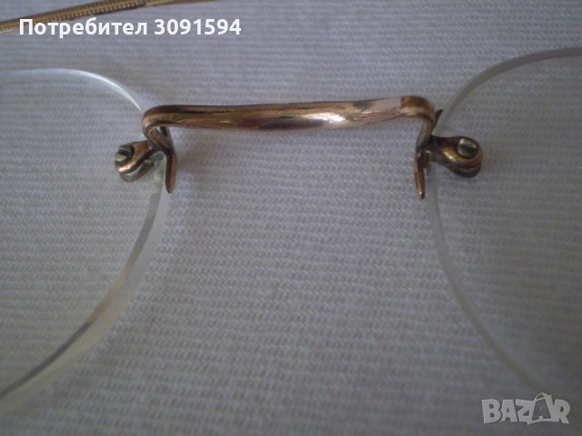 антикварни колекционерски очила позлата , снимка 1