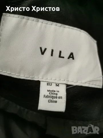 Дамско кожено яке VILA ✔️ Размер M, снимка 6 - Якета - 56480512
