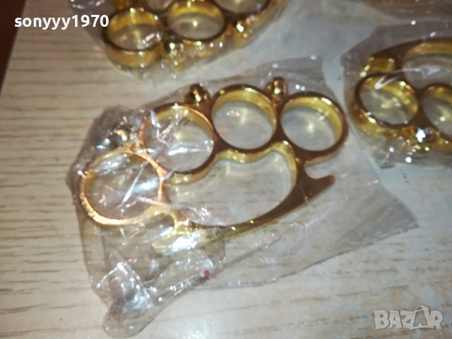 НОВИ ЗЛАТНИ БОКСОВЕ С ЧЕРЕПИ 2110232051, снимка 6 - Ножове - 42666233