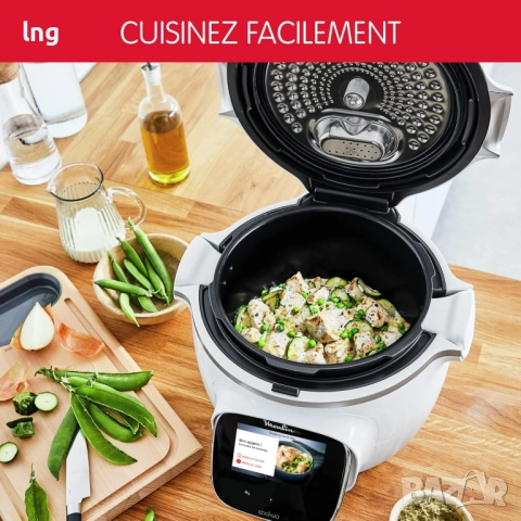 Продавам интелигентния мултикукър Moulinex Cookeo Touch (модел CE901100), снимка 7 - Мултикукъри - 51549913
