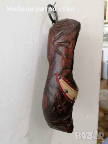 Ръчно резбована дървена обувка е красиво допълнение към всяка колекция. , снимка 4 - Декорация за дома - 47875855