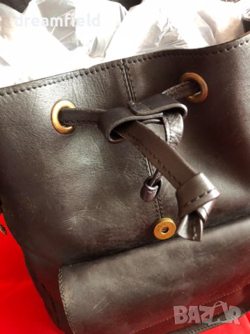 Раница Promod естествена кожа, снимка 6 - Чанти - 42346920