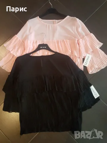 Дамска блуза солей в ЧЕРНО, снимка 4 - Ризи - 16377838