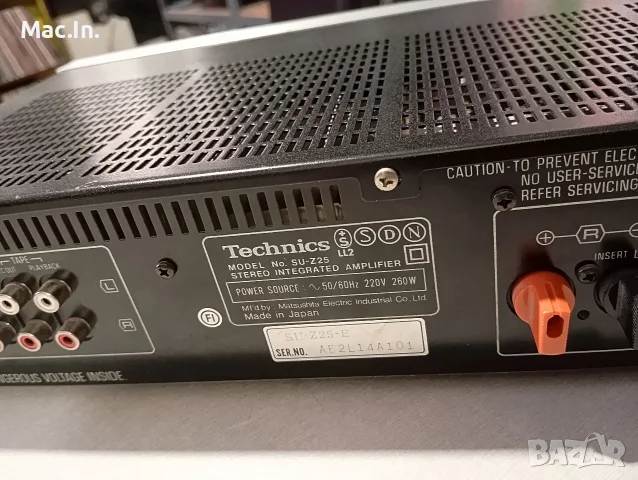 Усилвател Technics SU-Z25, снимка 9 - Ресийвъри, усилватели, смесителни пултове - 56195287