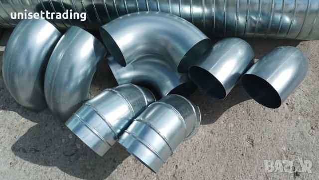 Коляно за аспирация ф160 поцинковано, снимка 11 - Други машини и части - 38027911