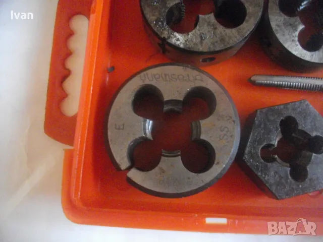 КОМПЛЕКТ 15 БРОЯ ГОЛЕМИ РЕЗБОНАРЕЗНИ ПЛАШКИ И МЕТЧИЦИ ДО М16 - 1/2 ЦОЛ, снимка 8 - Други инструменти - 48921927