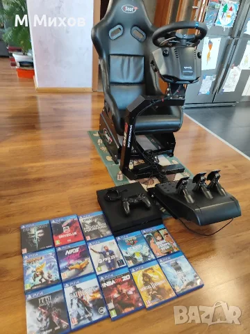 Гейминг симулатор със волан +PS4, снимка 2 - PlayStation конзоли - 55891273