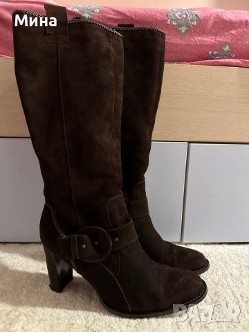 Велурени ботуши номер 40, снимка 7 - Дамски ботуши - 38171306