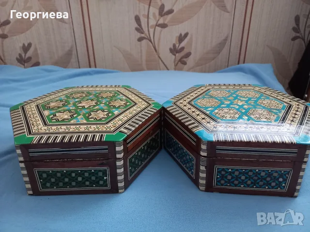 Три броя дървени кутии, снимка 3 - Декорация за дома - 56410409