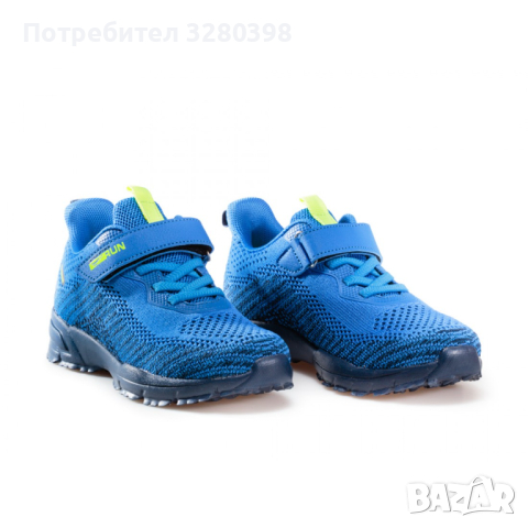 Сини детски маратонки с мрежа и удобни леки подметки модел: 30919-2 ROYAL, снимка 4 - Детски маратонки - 44598688