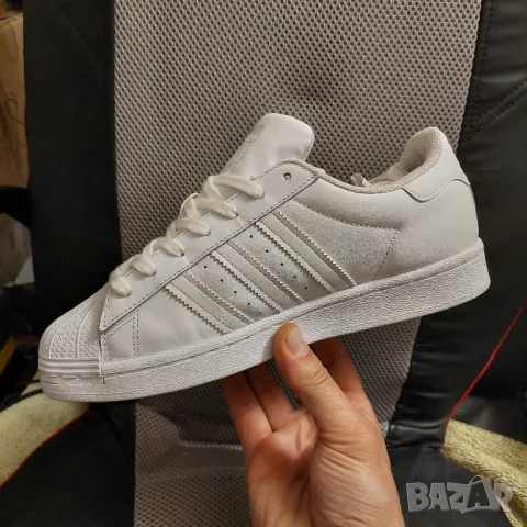 бели маратонки adidas Superstar  EG4960  номер 39 ,5-40, снимка 14 - Маратонки - 45640632