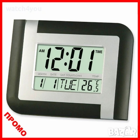 КАЧЕСТВЕН ДИГИТАЛЕН СТЕНЕН/ НАСТОЛЕН ЧАСОВНИК С ТЕМПЕРАТУРА.ЕЛЕКТРОННИ СТЕННИ ЧАСОВНИЦИ ГОЛЕМИ ЦИФРИ