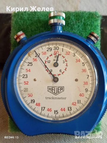 Винтидж хронометър HAUER Trackmaster Switzerland работи за КОЛЕКЦИОНЕРИ 47159, снимка 6 - Антикварни и старинни предмети - 54078527