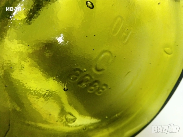 Голямо старо стъклено шише 3л., снимка 5 - Антикварни и старинни предмети - 53012175