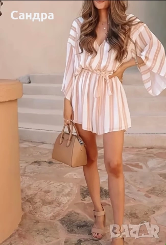 Ефирна рокля с коланче, снимка 2 - Рокли - 54356116